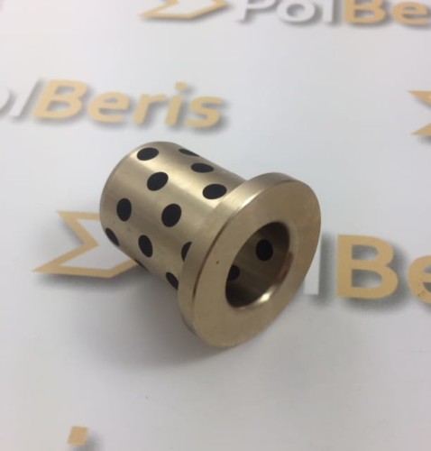 Tuleja ślizgowa SOBF 20x30x15 z kołnierzem www.sklep.polberis.pl SANKYO samosmarna z brązu.jpg