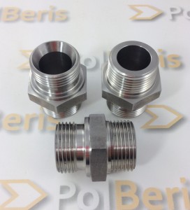 Nypel 1'' BSP - BSPT stal nierdzewna 316 adapter złączka G1''