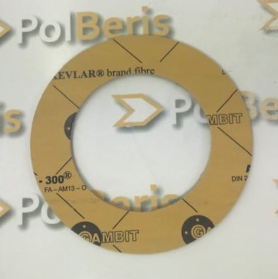 Uszczelka DN15 x 2 PN40 AF300 uszczelka płaska bezazbestowa żółta AF-300.jpg