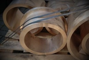 Tuleja kołnierzowa z brązu Fi 450/365/315x180/25mm B-101 B101