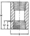 Coupling 1/2'' NPT A350 LF2 cl.3000