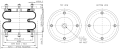 Air spring 8''x2 rubena