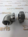 Śrubunek kątowy 3/4'' stożkowy gat. 316 nierdzewny 90 stopni gwint BSP holender GW-GW