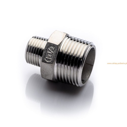 Nypel redukcyjny G3/4'' x 1/2'' stal nierdzewna redukcja przyłączka adapter