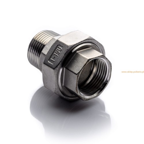 Śrubunek nyplowy 2.1/2'' stożkowy gat. 316 nierdzewny gwint BSP holender GZ-GW