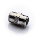 Stainless nipple 3/8'' 316