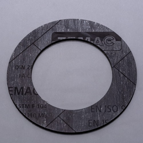 Uszczelka DN80 PN10-40 TEMACARB TEMAC +250 stop. C kołnierzowa płaska IBC bez otworów DIN 28091-2