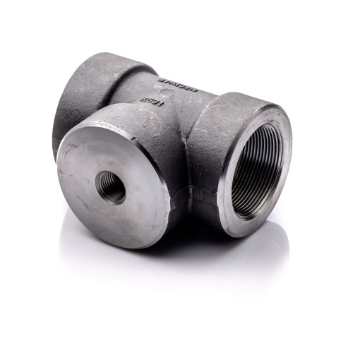 Reducing tee 2''x1/2''x2'' NPT A105 cl.3000