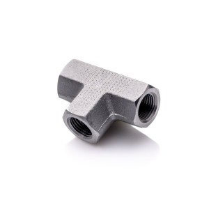 Trójnik 1/8'' BSP stalowy AAA hydrauliczny ciśnieniowy 