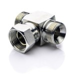 Tee 1/4'' steel male female