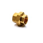 Union 1 1/4'' brass FT