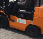 Naklejka logo ZUS laminowana