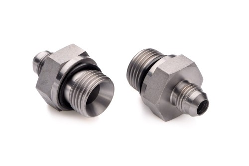 Steel nipple 1/2'' BSP - 9/16'' UNF JIC fitting