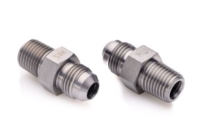 Nypel 9/16'' JIC - 1/4'' NPT stalowy