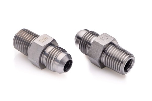 Złączka prosta 9/16'' JIC x 1/4'' NPT stalowa redukcja adapter UNF nypel