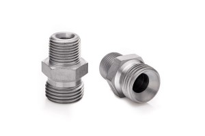 Nypel 3/8'' NPT- 1/2'' BSP stalowy