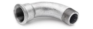 Łuk krótki  1/2'' żeliwo ocynk 90 stopni GW-GZ