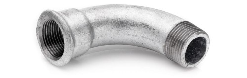 Łuk długi 1/2'' żeliwo ocynk 90 stopni GW-GZ