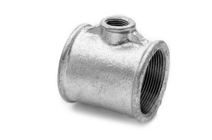 Trójnik 2 1/2'' x 1 1/2'' żeliwny ocynkowany