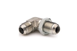 Kolano 9/16'' UNF stalowe przegrodowe z nakrętką