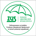 Naklejka ZUS logo laminowana 21cm