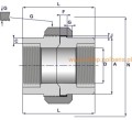 Śrubunek 1/2'' NPT 304L kl.3000 holender stożkowy wysokociśnieniowy gwinty wewnętrzne UNION PED FF.png