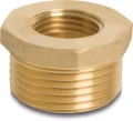 Redukcja 1''x12'' mosiądz  GZ GW 30bar bushing male female.webp