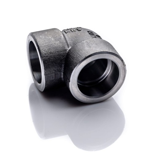 Kolano 1 1/2'' kl. 6000 kielichowe SW do rury fi 48,3 ciśnienie 413 bar P245GH P285GH do spawania socked weld