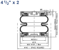 Siłownik mieszkowy 4 1-2''x2 aluminium miech 412x2 poduszka powietrzna ContiTech FD 44-10 Firestone W01R584051.png