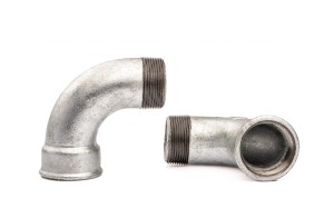 Łuk krótki 1 1/2'' żeliwo ocynk 90 stopni GW-GZ