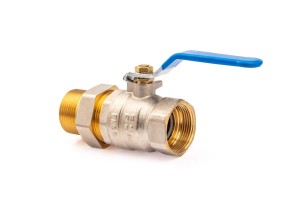 Zawór ze śrubunkiem 1 1/4'' nyplowy