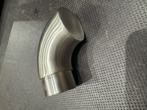 Zakończenie pochwytu z rury 42,4x2,0mm 304 barierka