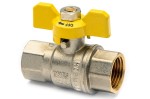 Ball valve 1/2" for gas brass butterfly