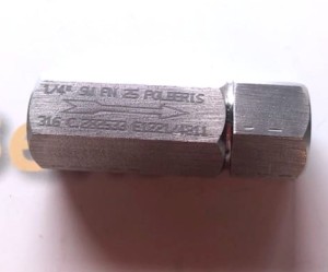 Zawór zwrotny 1/4'' PN25 316 PTFE do spawania 