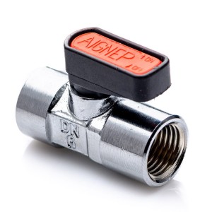 Zawór kulowy mini 1/4'' mosiądz 25bar