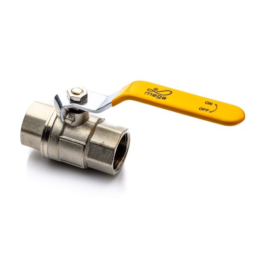 Ball valve 1 1/2" for gas brass long thread