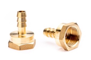 Hose-end fitting  3/8" x 13mm brass nipple