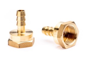 Hose-end fitting 1/2" x 10mm brass nipple