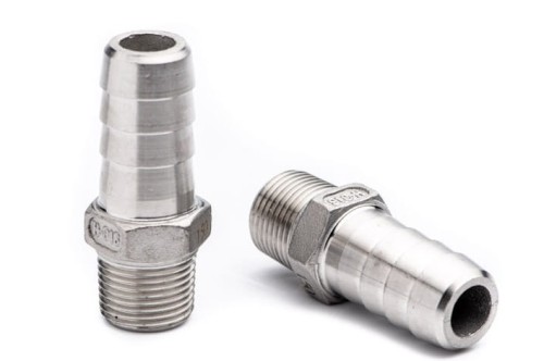 Hose-end fitting 1'' x 26mm stainless steel