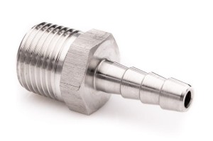 Końcówka do węża 3/8'' x 10mm stal nierdzewna