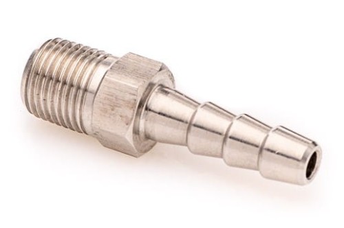 Hose-end fitting 1/4'' x 8mm stainless steel