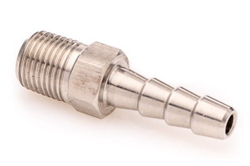 Hose-end fitting 1/4'' x 7mm stainless steel