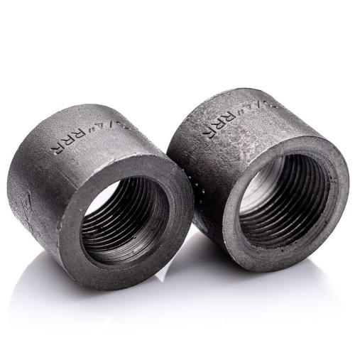half coupling 3/8'' NPT A105 cl.3000 threaded fitting high-pressure adapter NPT tapered thread welding socket straight coupling carbon steel
