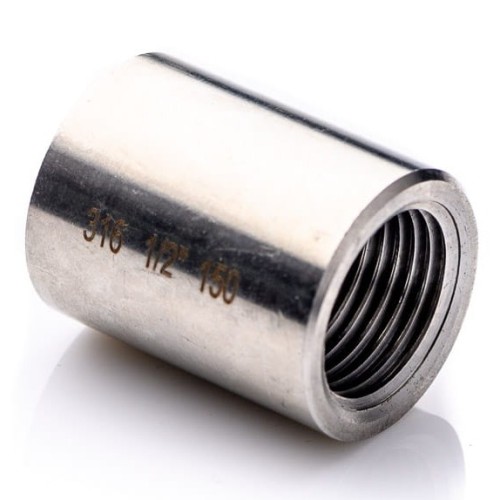 Coupling 1'' BSP stainless steel 316