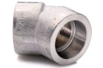 Elbow 1'' socket weld 316L cl.3000 45 degrees