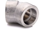 Elbow 1 1/4'' socket weld 316L cl.3000 45 degrees