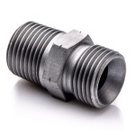 Steel reduction nipple 1/4'' NPT - 3/8'' BSP 