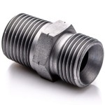 Nypel 1/4'' BSP - NPT stalowy