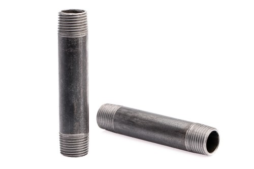 Króciec stalowy 1/4'' 80mm dwustronnie gwintowany