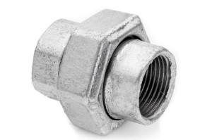 Union 3/8'' galvanized cast iron F-F